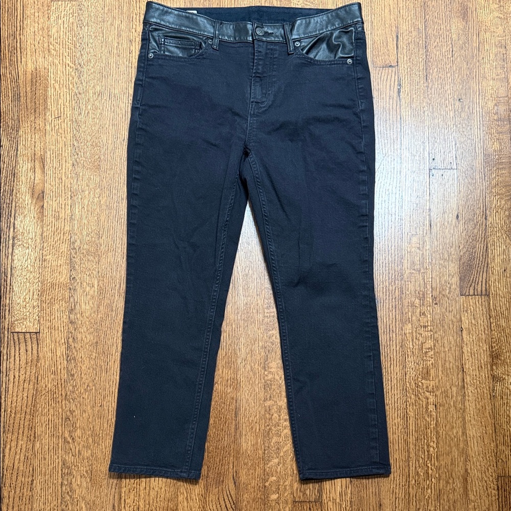 Vintage Slim Mid Rise Women's GAP Black Jeans 10P